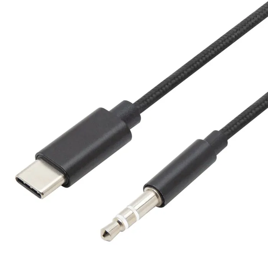 Linocell USB-C till 3,5 mm-kabel 1 m Svart