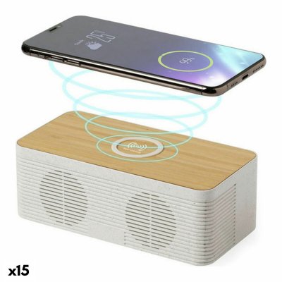 Bluetooth-högtalare med trådlös laddare Speedo 146546 (15 antal) (Färg: Naturlig)