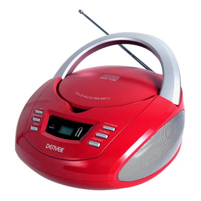CD-Radio MP3 Denver Electronics TCU-211 FM 2W (Färg: Röd)