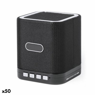 Bluetooth högtalare med utrymme för mikro SD-kort Full Moon 147343 (50 antal) (Färg: Svart)