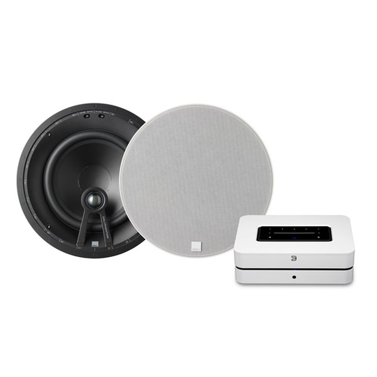 Bluesound POWERNODE (N330) + 2 x DALI Phantom E-80 + 2 x Backbox Installation system