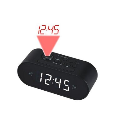 "Klockradio Denver Electronics CRP-717 1"" LED Svart"