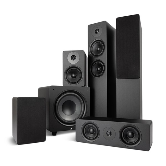 Argon Audio Alto 55 MK2 + Alto 5 MK2 + Alto C MK2 + Bass 10 MK2 - 5.1 Högtalarsystem
