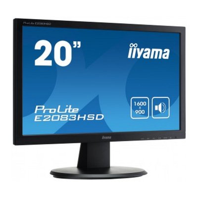 "Monitor Iiyama E2083HSD-B1 20"" 1600 x 900 px"