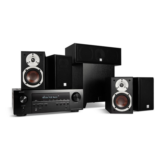 DALI SPEKTOR 1 + SPEKTOR VOKAL + SUB C-8 D + Denon AVR-X1700H – 5.1 Hemmabiosystem