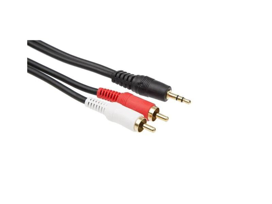 iiglo ljudkabel minJack till RCA / 10m - Svart