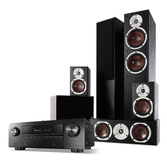 DALI SPEKTOR 6 + SPEKTOR 1 + SPEKTOR VOKAL + SUB C-8 D + Denon AVR-X1700H – 5.1 Hemmabiosystem