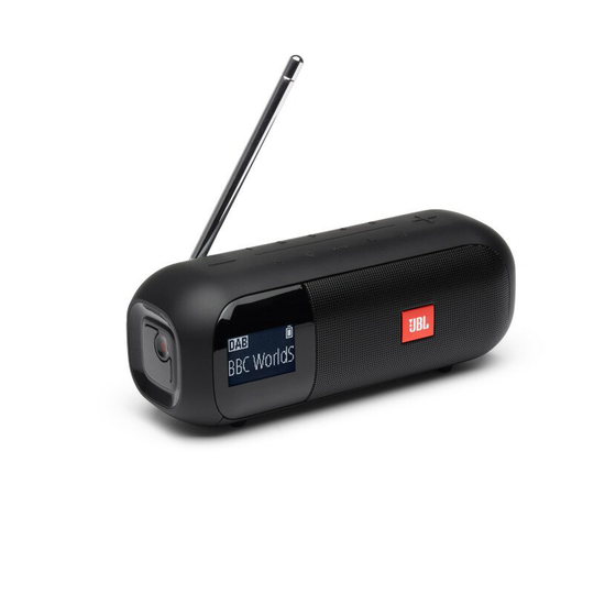 JBL Tuner 2 Bärbar DAB/FM Radio med bluetooth - Svart