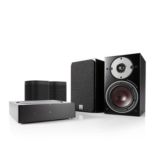 Sonos Amp + One SL (x2) + DALI OBERON 1 Trådlös surround