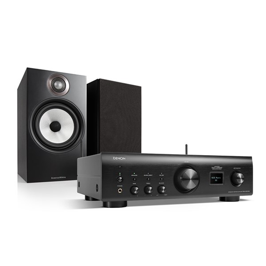 Denon PMA-900HNE + Bowers & Wilkins 606 S2 Stereoanläggning