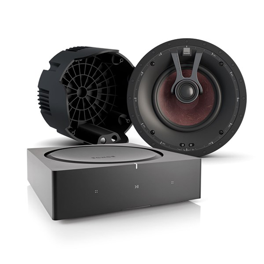 SONOS AMP + DALI PHANTOM K-60 + DALI PHANTOM K-60 BackCAN Installation system