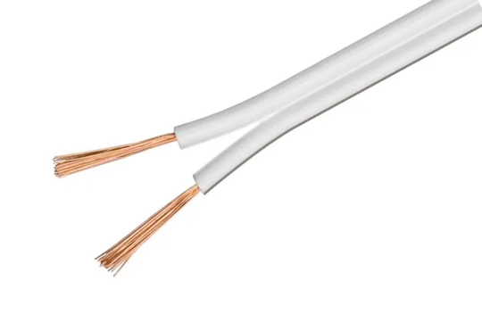 Högtalarkabel OFC 1,5 mm² Vit 10 m
