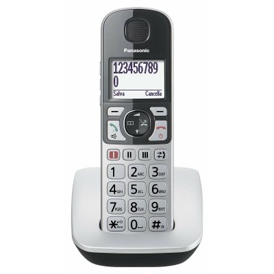 Trådlös Telefon Panasonic Corp. KX-TGE510JTS Grå Bakgrundsbelysning Samtalsidentifierare (Renoverade B)